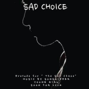 Sad Choice is the first release of a score concept series. The universe is a mixture of Super Heroine and Woman Viking. The instrumentation is a Nordic and modern hybrid, with a Norse chorale and female voice Clara Sorace.
