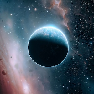 Mystical, atmospheric, hybrid orchestral track.